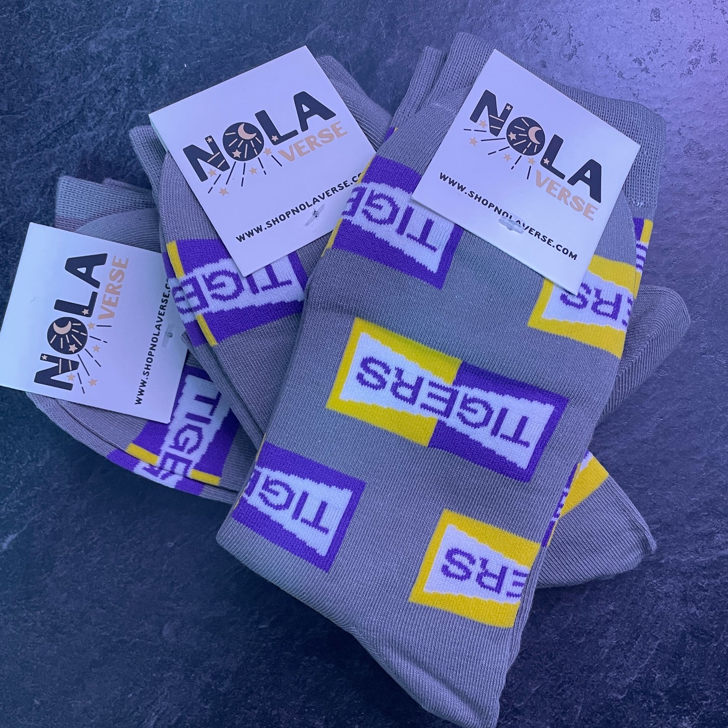 LSU Tigers Two Tone Socks