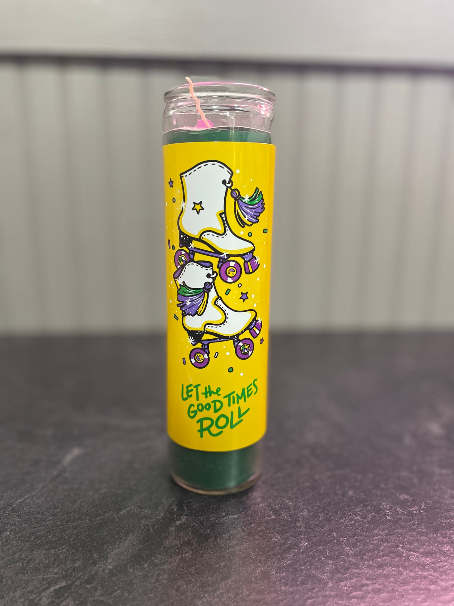 Luminary Mardi Gras Candles