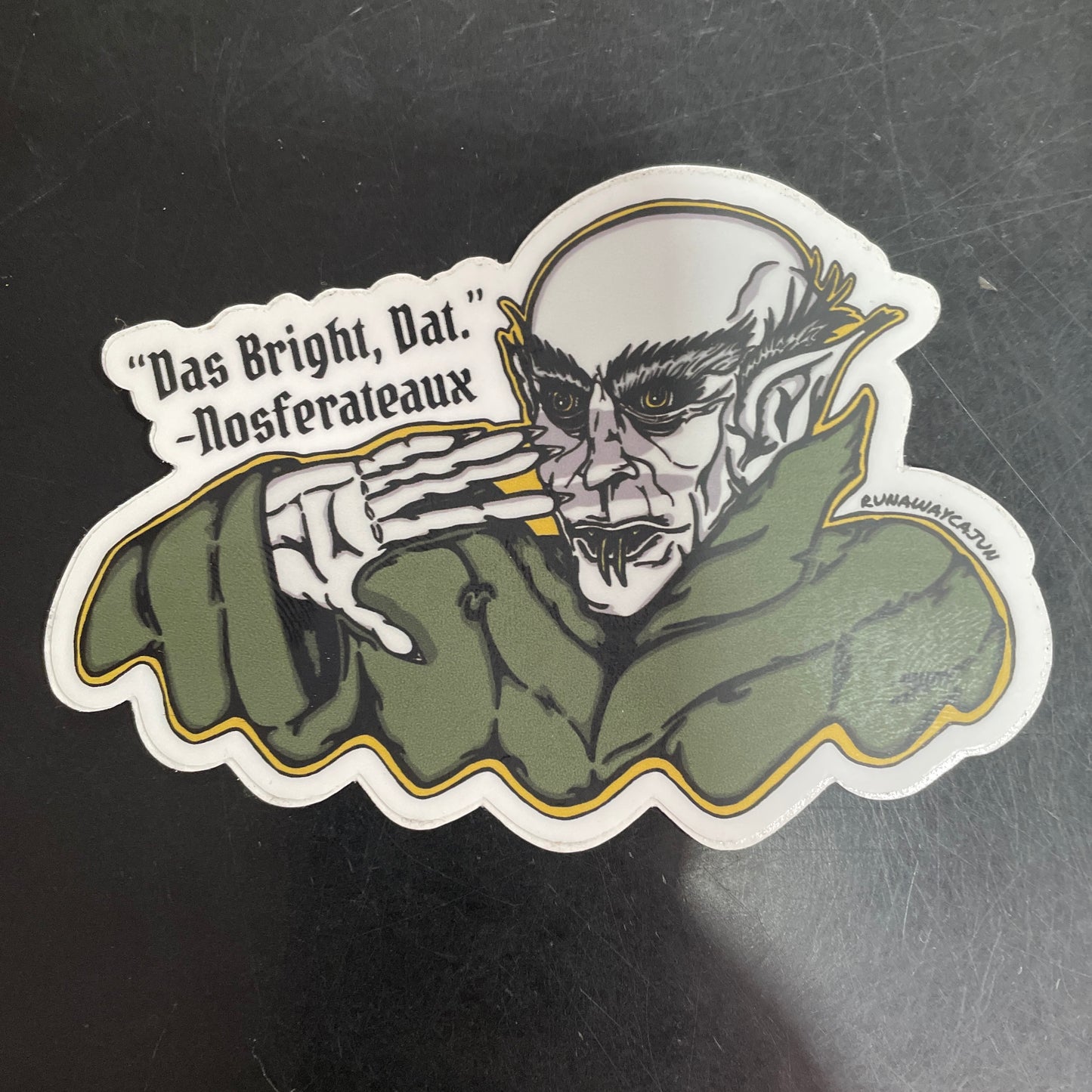 Cajun Nosferatu Sticker