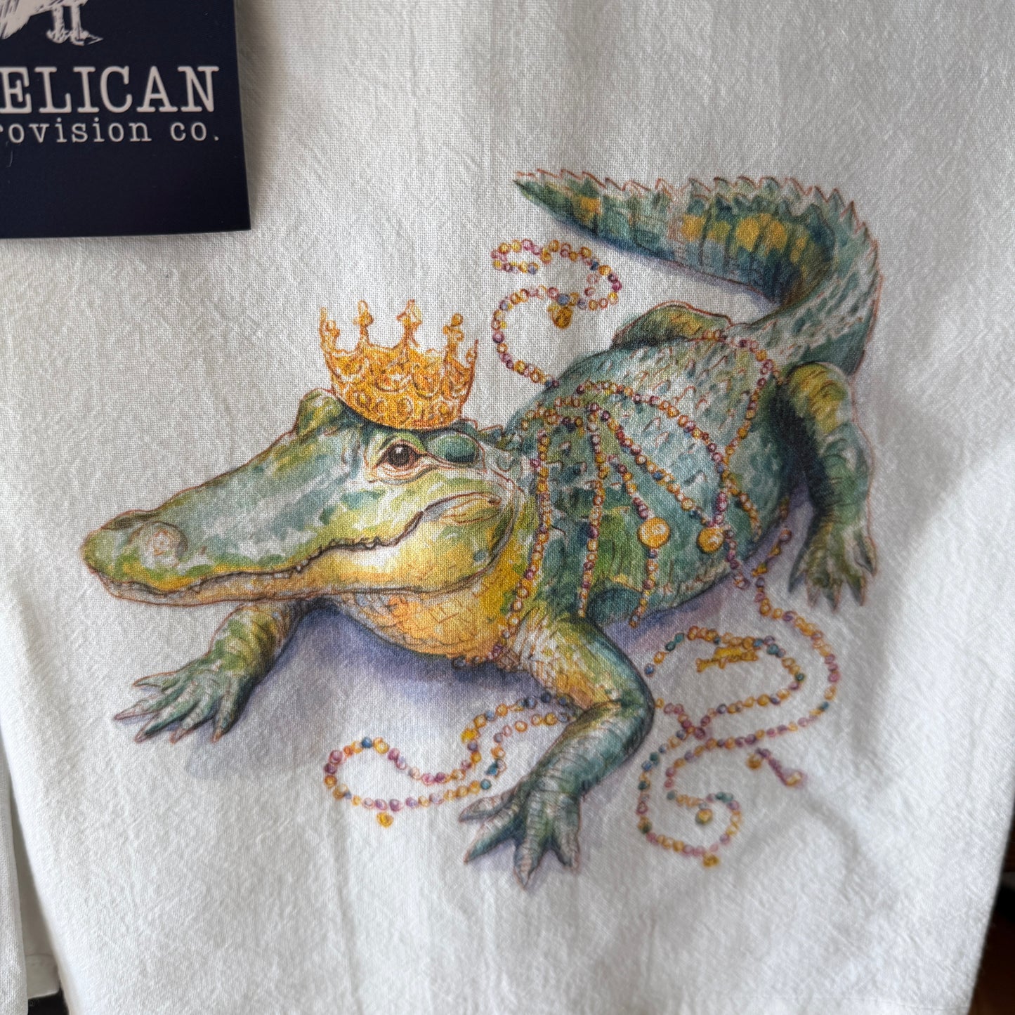 Pelican Provision Co. Mardi Gras Kitchen Towels