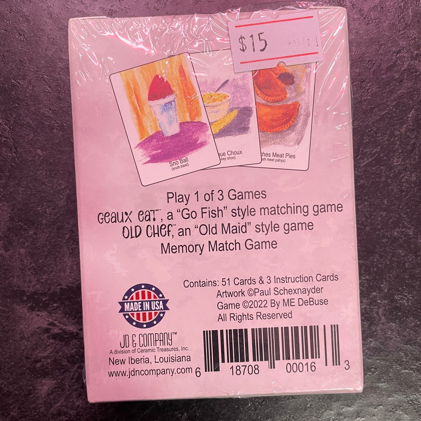 Geaux Eat-Old Chef Card Game