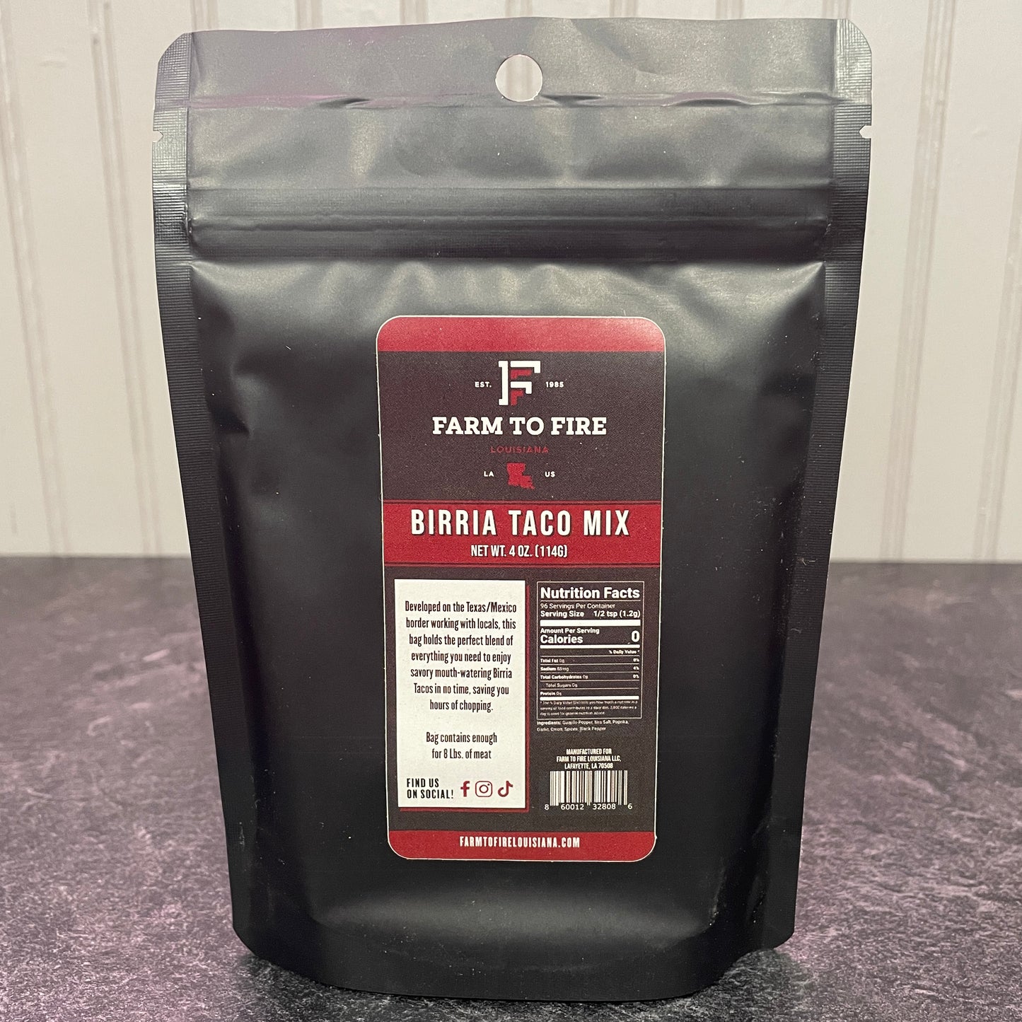 Farm to Fire Birria Taco Mix