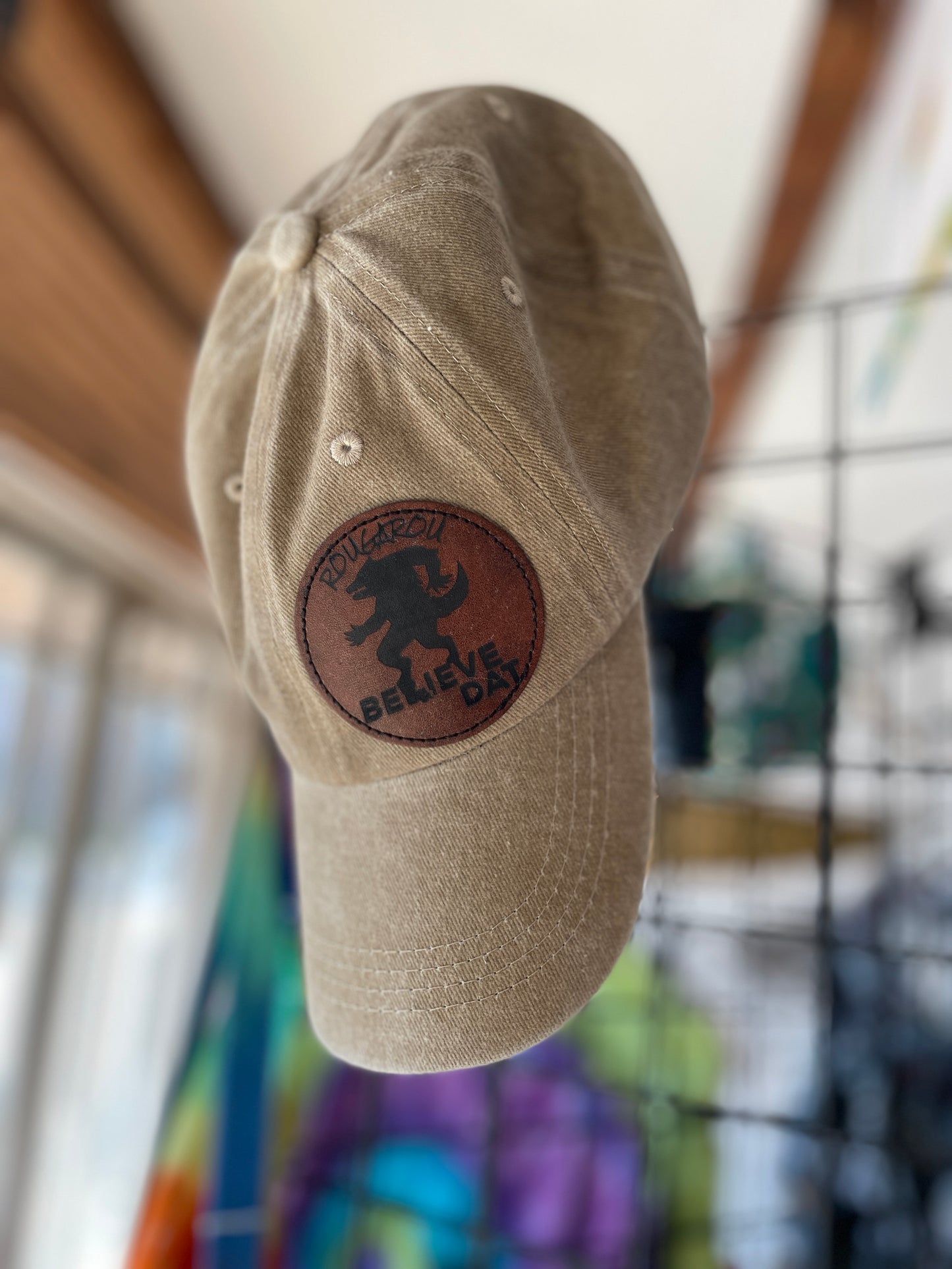 Rougarou Leather Patch Cap