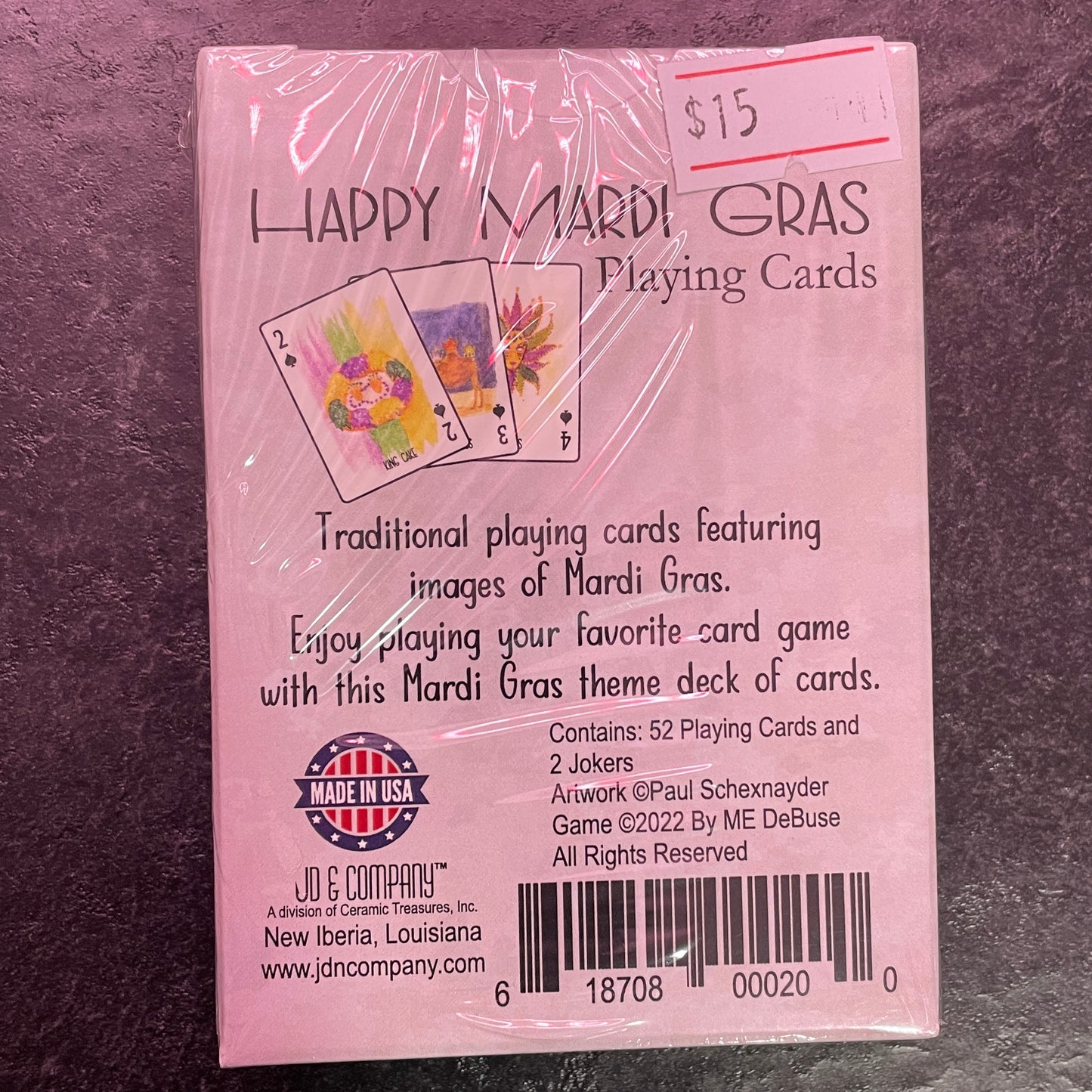 Mardi Gras Playing Cards