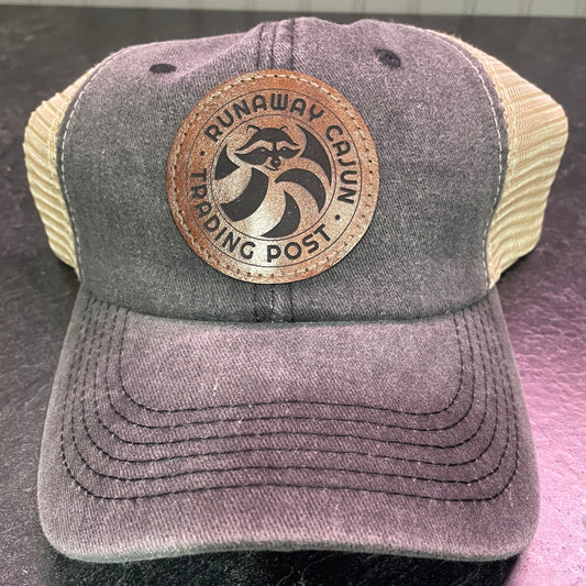 Runaway Cajun Trading Post Leather Patch Cap