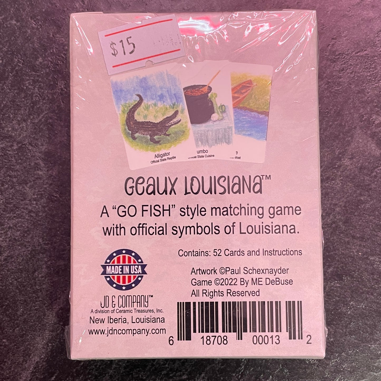 Geaux Louisiana Card Game-Go Fish Style Game