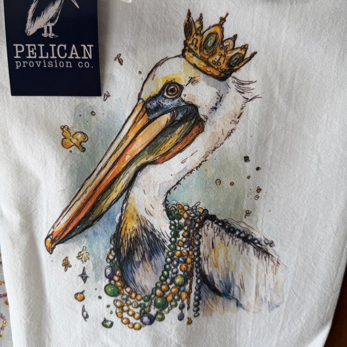 Pelican Provision Co. Mardi Gras Kitchen Towels