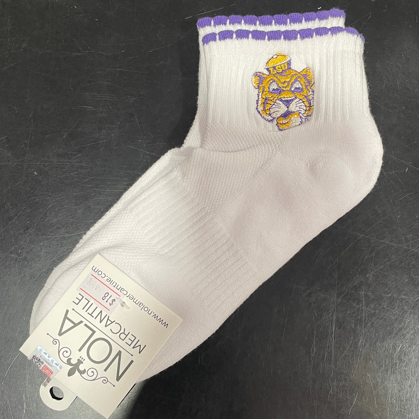 LSU Sailor Mike Ladies Socks