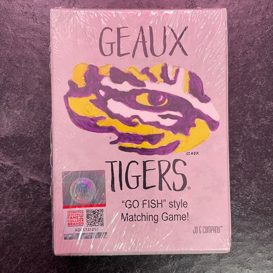 LSU Geaux Tigers Card Game-Go Fish Style Game