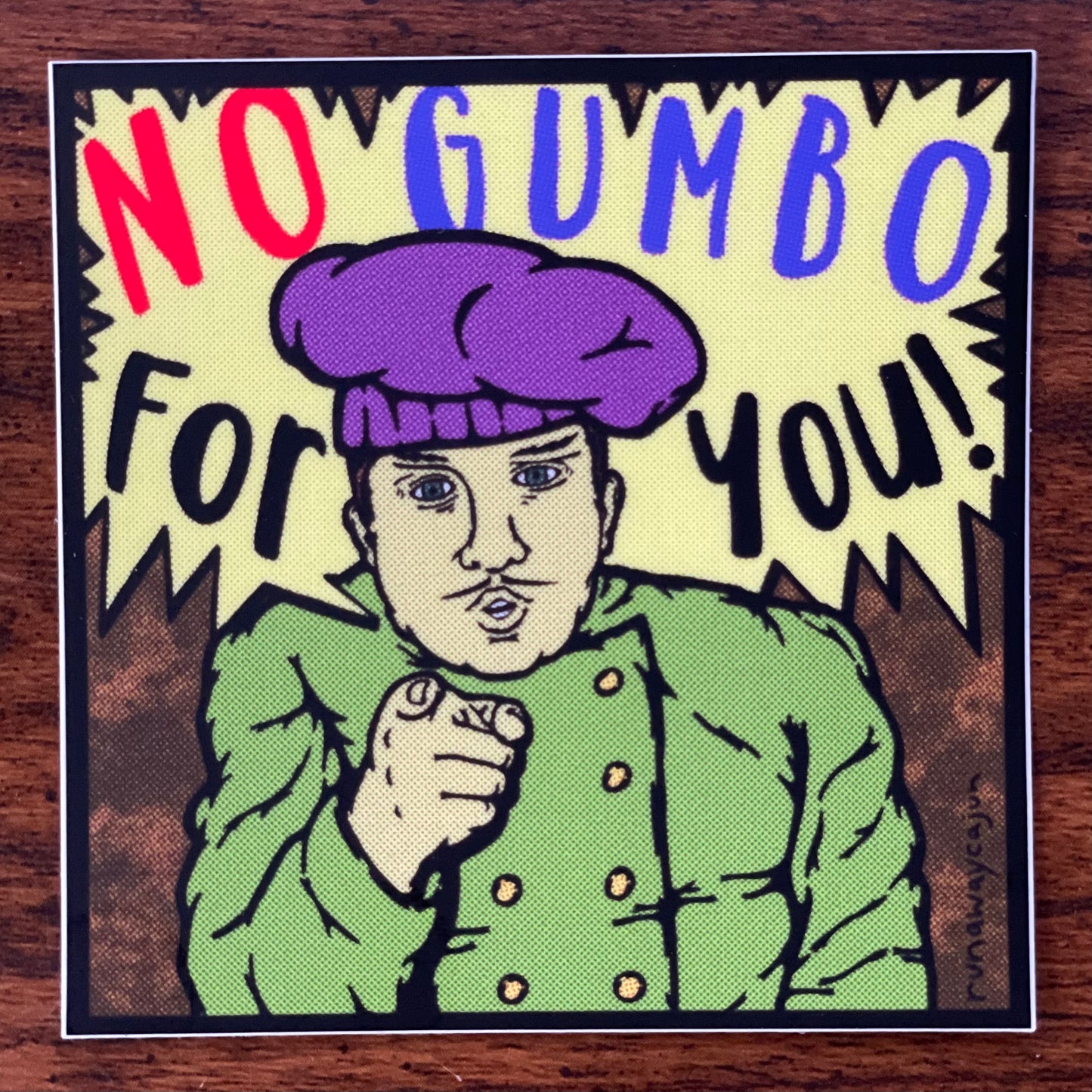 No Gumbo For You_Sticker